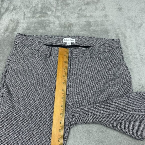 Calvin Klein Womens Size 8 Black & White Slim Fit Pants a0258 - Picture 5 of 9